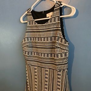 LOFT outlet patterned sleeveless dress